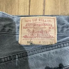 Levi's 501 90s USA製 後染めブラック W33 ボタン裏522