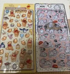 プーさん ボンボンドロップシール101匹わんちゃん プチドロップシール2枚セット