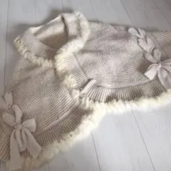 ❻axes femme アクシーズファム ケープ ポンチョ リボン レースのサムネイル