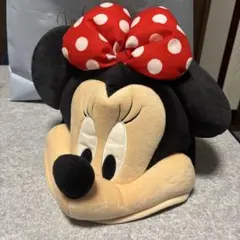 ミニーマウス ファンキャップ　ぬいぐるみ帽子