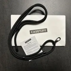 ケースティファイ CASETiFY スマホショルダー　ストラップ　ブラック