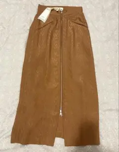 【新品タグ付き】TODAYFUL ロングスカート キャメルブラウン