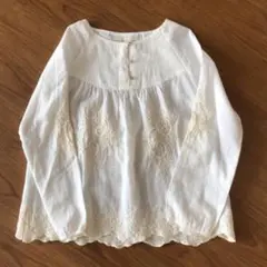【新品】ZARA ガーゼ刺繍ブラウス 118cm