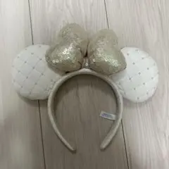 ミニー　レザーカチューシャ ホワイト