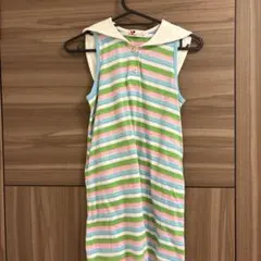 courreges ノースリーブ ボーダー セーラーカラーのサムネイル