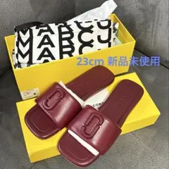 マークジェイコブスMARC JACOBS ロゴフラットサンダル23cmブラウン系のサムネイル