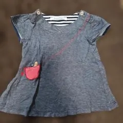 familiar グレー ワンピース 70cm　管理番号:②