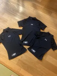 Under Armour 黒 野球　キッズ　アンダーシャツ 3枚セット