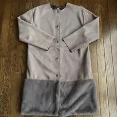 ZARA スエード風ロングコート SM