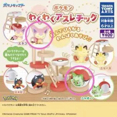 ポケモン わくわくアスレチック　ニャオハ　エネコ