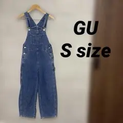 GU サロペット　オーバーオール　ストレート　デニム　S ジーユー