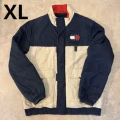 TOMMY HILFIGERカラーブロック 中綿ジャケット XLサイズ アウター