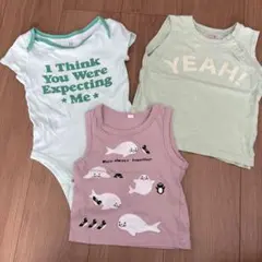 タンクトップ、ロンパース80センチ