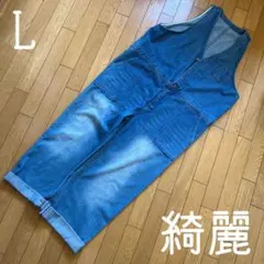◾️デニムオーバーオール◾️Lサイズ◾️ジーンズ◾️かわいい◾️ゆったり◾️履きやすい◾️綺麗
