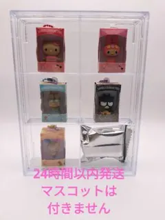 DAISO 積み重ねられるフタ付きクリアケース 6分割