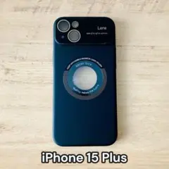 iPhone15plus カメラ レンズ フルカバー ハード ケース ブラック
