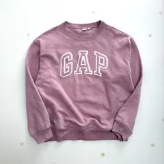 GAP old gap スウェット トレーナー 裏起毛 ロゴ 刺繍 ピンク M