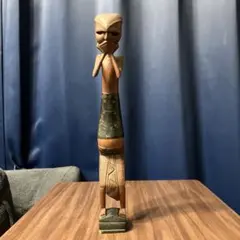 アフリカ民族工芸品 一刀彫置物 - メルカリ