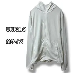 N0853　エアリズムUVカットパーカー　フルジップ　ホワイト　M