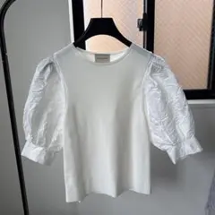 UNITED ARROWS パフスリーブ Tシャツ ホワイトのサムネイル
