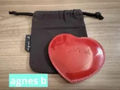★agnes b・アニエスベー★ハートコンパクトミラー・レッド★のサムネイル