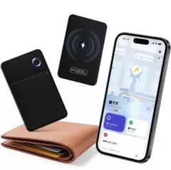 防止タグ エアタグ カード【米国製チップ/GPS高精度位置追跡/最大10年使用】