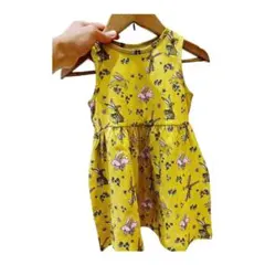 イギリス購入　子ども服　ワンピース　キナリ　1歳〜1歳半　80〜86cm