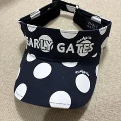 PEARLY GATES ドット柄サンバイザーゴルフ