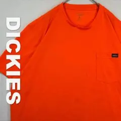 2161 Dickies ディッキーズ ポケットTシャツ オレンジ XL