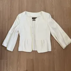 BALLSEY ノーカラージャケット 38 ホワイト