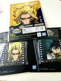 一番くじヒロアカ イラストボード ラバーコースター