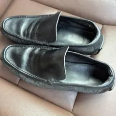GUCCI レザードライビングシューズ ブラック40 1/2(26cm)