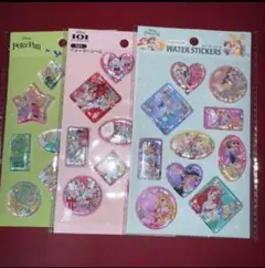 ディズニー ウォーターシール　セリア　3点セット