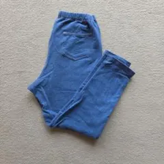 リラックスフィットレギンス　10分丈　ブルー