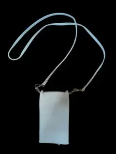 ZARA ホワイト スマホショルダーバッグ