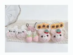 ハンドメイドベビーヘアクリップ  ヘアゴム　めーとる様