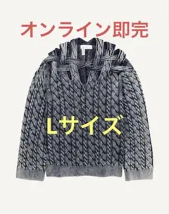 GLENN MARTENS H&Mコラボ カットアウトケーブルニットセーター