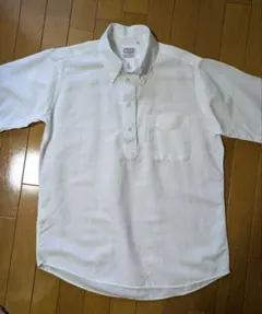 【新品同様】BAGGY/バギー リネンコットン プルオーバーシャツ ホワイト Mのサムネイル