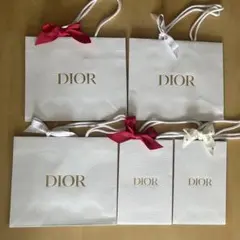 Dior ディオール ショッパー ショップ袋 リボン付き 5枚セット
