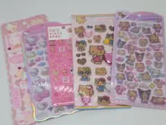 うるちゅるPOPシール サンリオ 日焼けキティ　タイルシール　コットンパフィ等