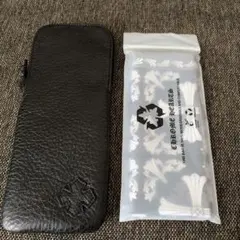 クロムハーツ　レザー　サングラス　メガネ　ケース　クロス　メガネ拭き