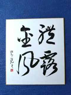 創価学会 名誉会長 池田大作 揮毫 色紙「友光」 - メルカリ