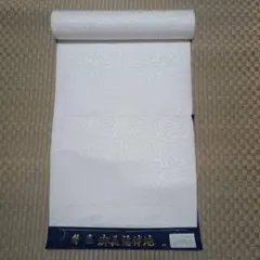 長襦袢 正絹 反物 白 菊地紋 花柄 清楚 上品 和装 生地 未使用しつけ糸付き