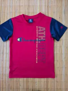 7.Champion Tシャツ 130 レッド/ネイビー　中古品