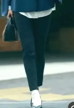 23区 洗えるストレッチポンチレギンス ブラック【新品未使用】36