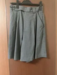 千鳥格子柄 ショートパンツ キュロットのサムネイル