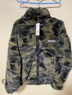 RUSTY 迷彩ボアフリースジャケット