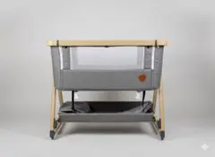 【タイムセール】HZDMJ風　playkids ベビーベッド　グレー