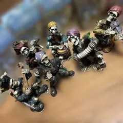 ハロウィン飾り　パイレーツ スケルトンバンド　6体セット