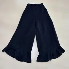 タグ付き未使用　mystrada フリルパンツ　黒